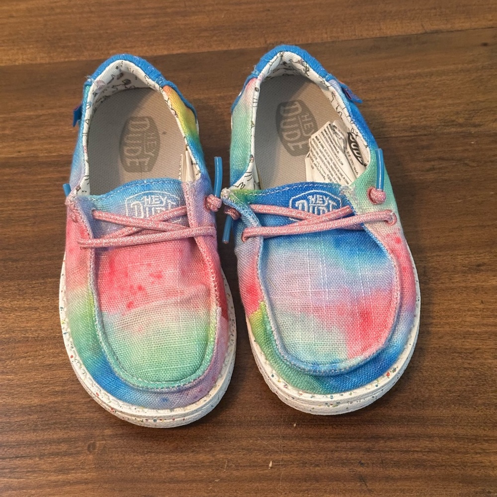 Hey Dude Kids' Colorful Canvas Moccasins